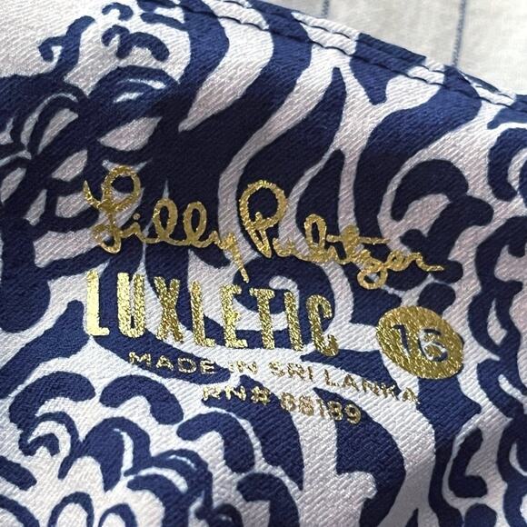 Lilly Pulitzer Luxletic Corso Pants in High Tide Navy Purrfect Set Golf - Picture 7 of 9